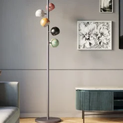 Lampy Podłogowe*KARE Design Lampa Podłogowa Calotta Antico 5L 40x200 Cm Kolorowa