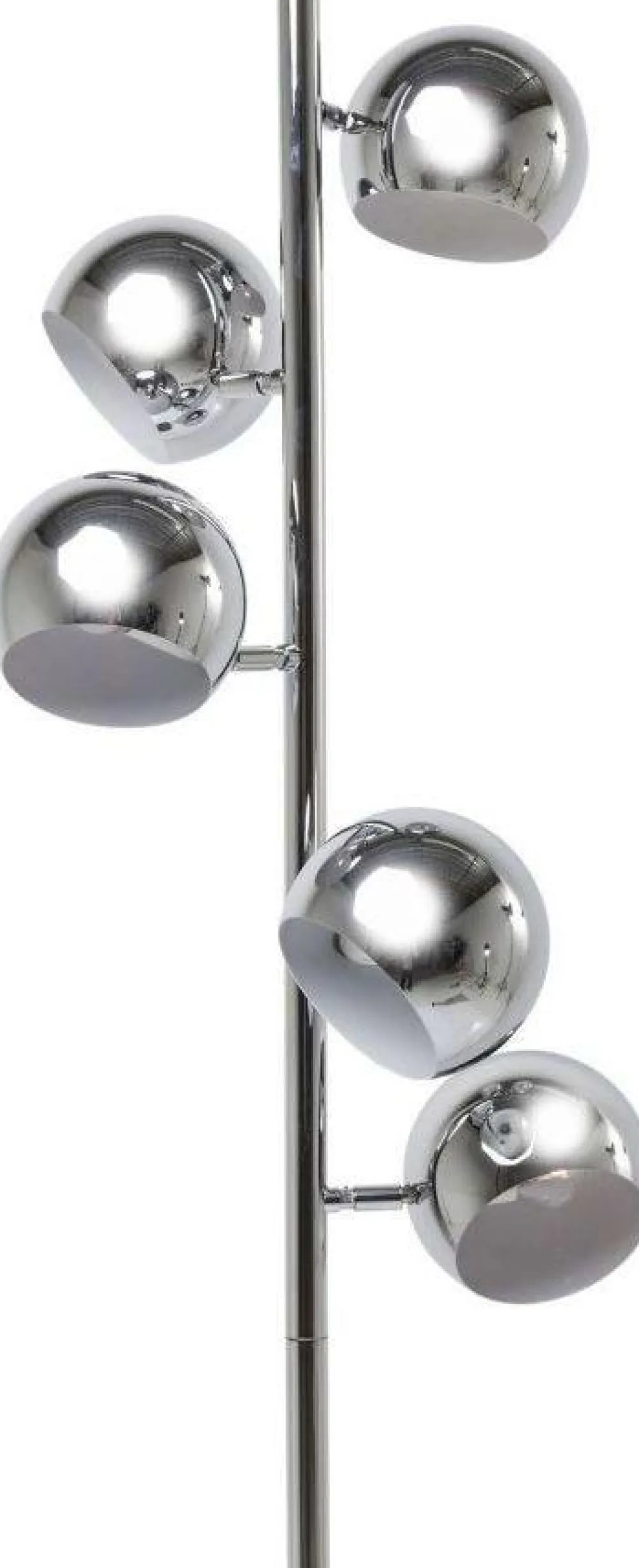 Lampy Podłogowe*KARE Design Lampa Podłogowa Calotta Chrome 40x200 Cm Srebrna