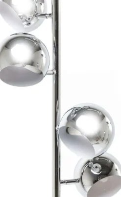Lampy Podłogowe*KARE Design Lampa Podłogowa Calotta Chrome 40x200 Cm Srebrna