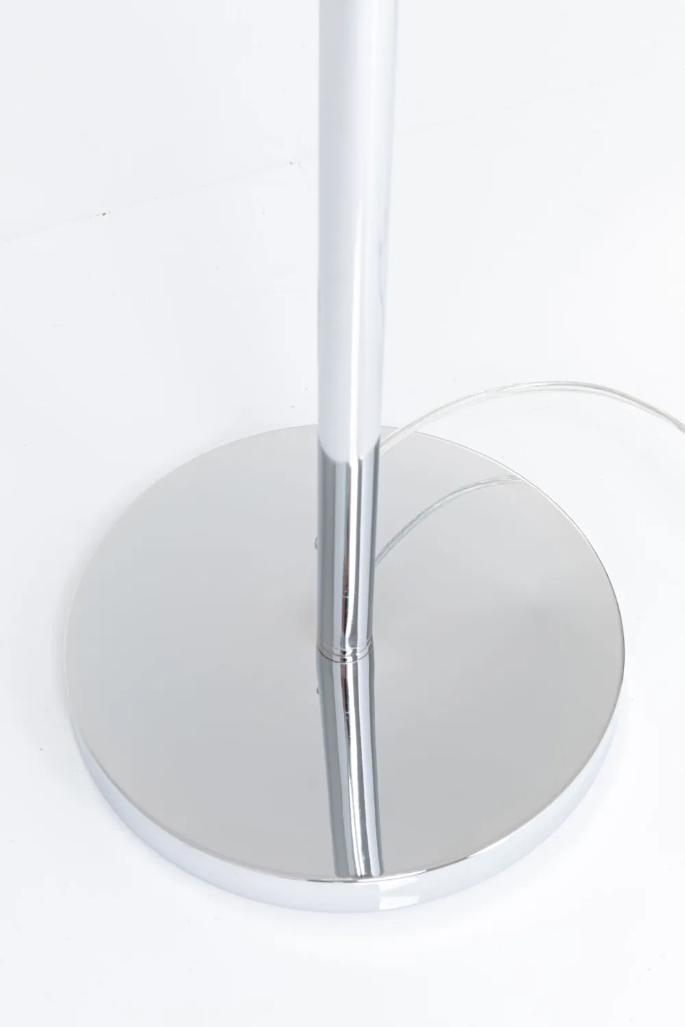 Lampy Podłogowe*KARE Design Lampa Podłogowa Calotta Chrome 40x200 Cm Srebrna