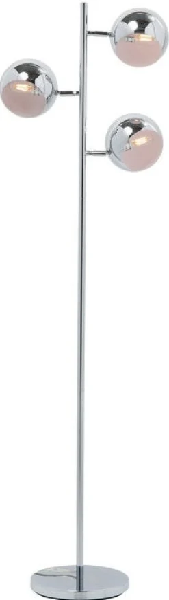Lampy Podłogowe*KARE Design Lampa Podłogowa Calotta 40x151 Cm Srebrna