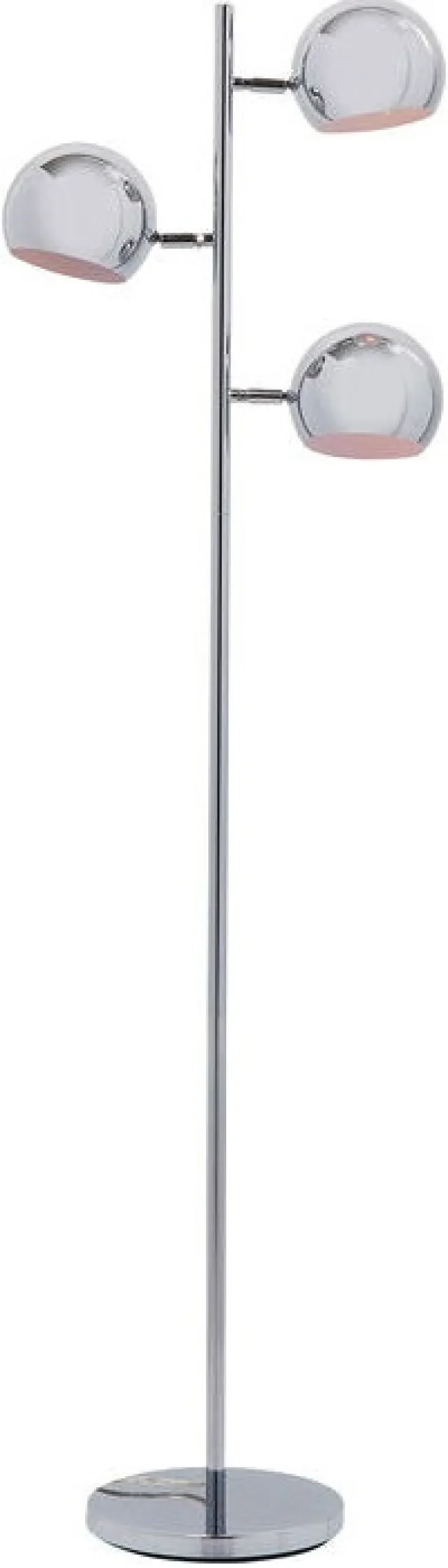 Lampy Podłogowe*KARE Design Lampa Podłogowa Calotta 40x151 Cm Srebrna