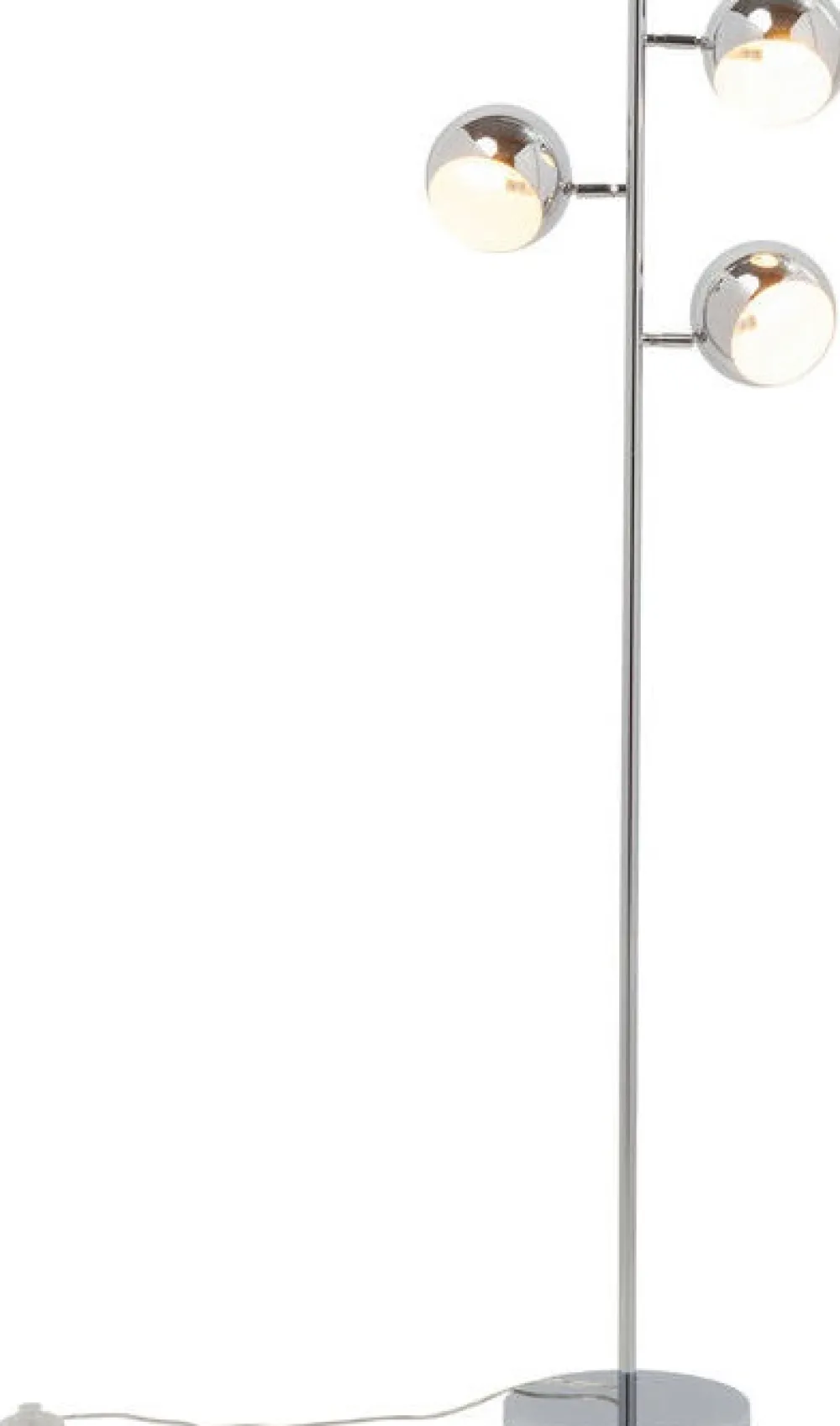 Lampy Podłogowe*KARE Design Lampa Podłogowa Calotta 40x151 Cm Srebrna