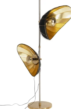 Lampy Podłogowe*KARE Design Lampa Podłogowa Czarno-złota Glamour 2xE27 202 Cm
