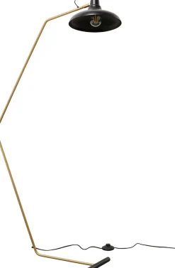 Lampy Podłogowe*KARE Design Lampa Podłogowa Czarno-złota Stalowa 130 Cm