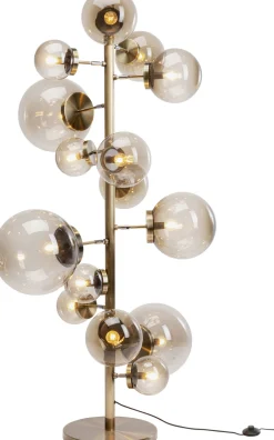 Lampy Podłogowe*KARE Design Lampa Podłogowa Duża Złota Klosze Szklane Kule Przydymione 160 Cm