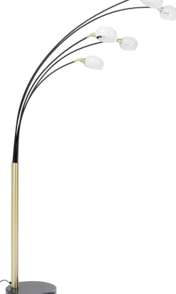 Lampy Podłogowe*KARE Design Lampa Podłogowa Five Fingers Duo 125x220 Cm Czarno-złota