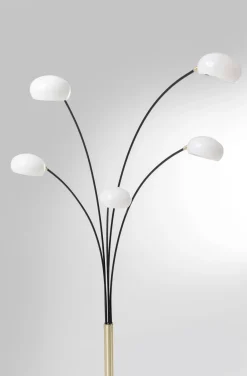 Lampy Podłogowe*KARE Design Lampa Podłogowa Five Fingers Duo 125x220 Cm Czarno-złota