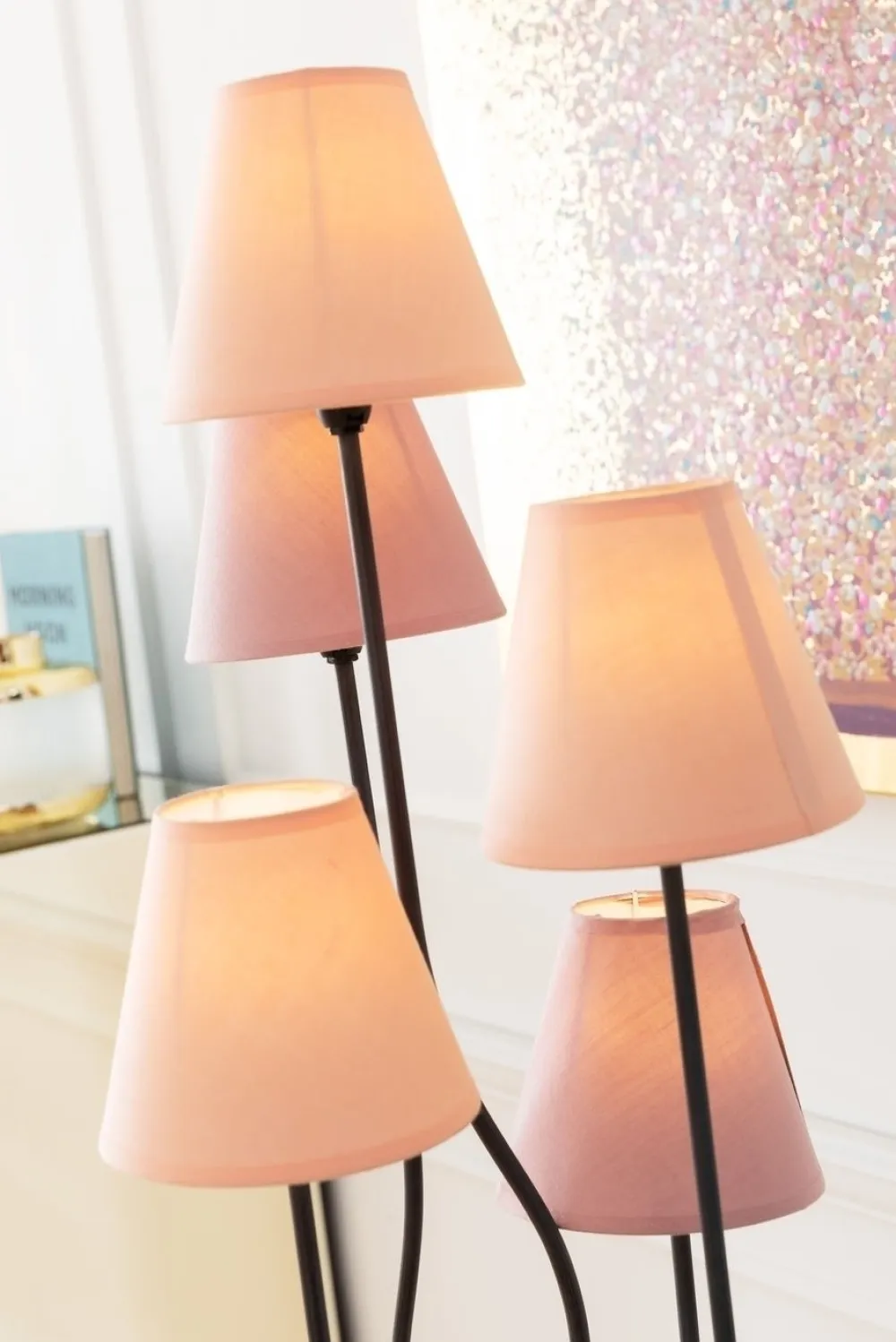 Lampy Podłogowe*KARE Design Lampa Podłogowa Flexible Berry Cinque 40x163 Cm Fioletowo-różowa