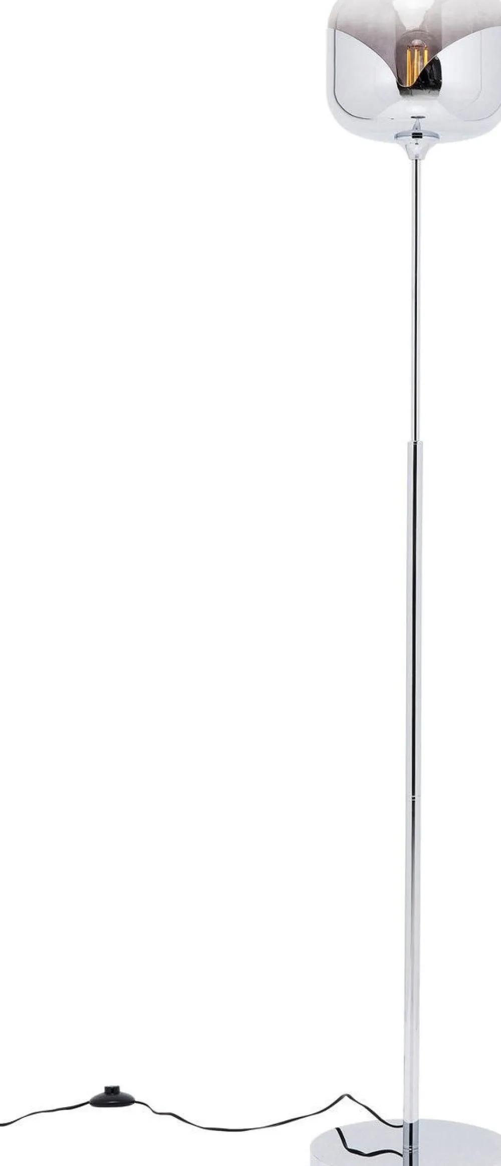 Lampy Podłogowe*KARE Design Lampa Podłogowa Goblet 25x160 Cm Srebrna