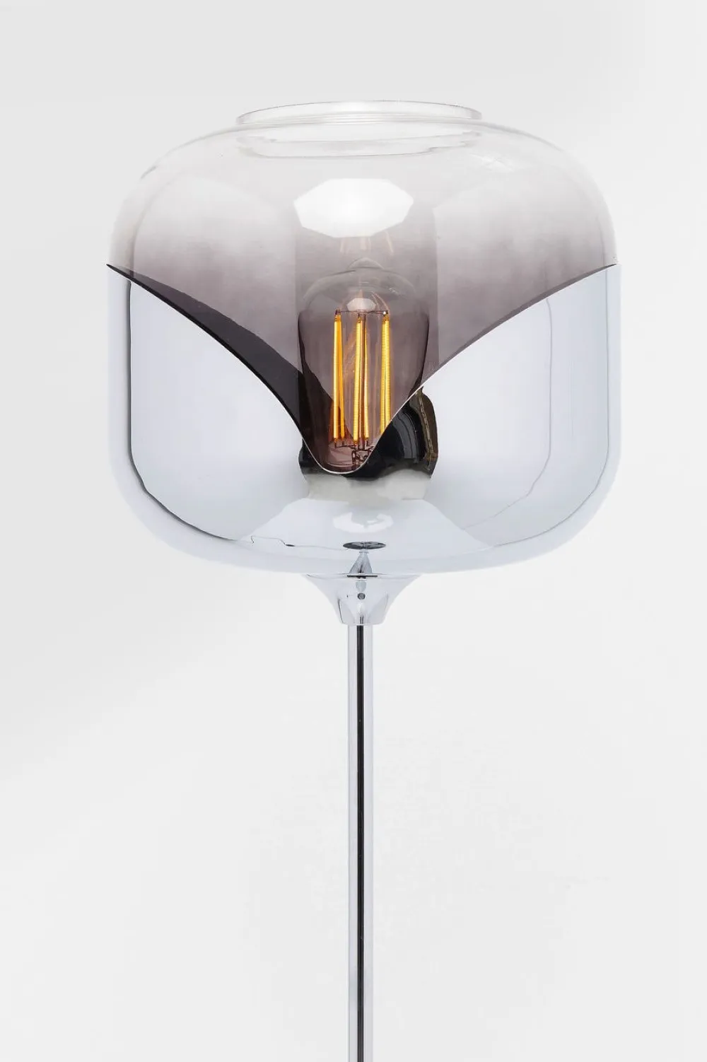 Lampy Podłogowe*KARE Design Lampa Podłogowa Goblet 25x160 Cm Srebrna