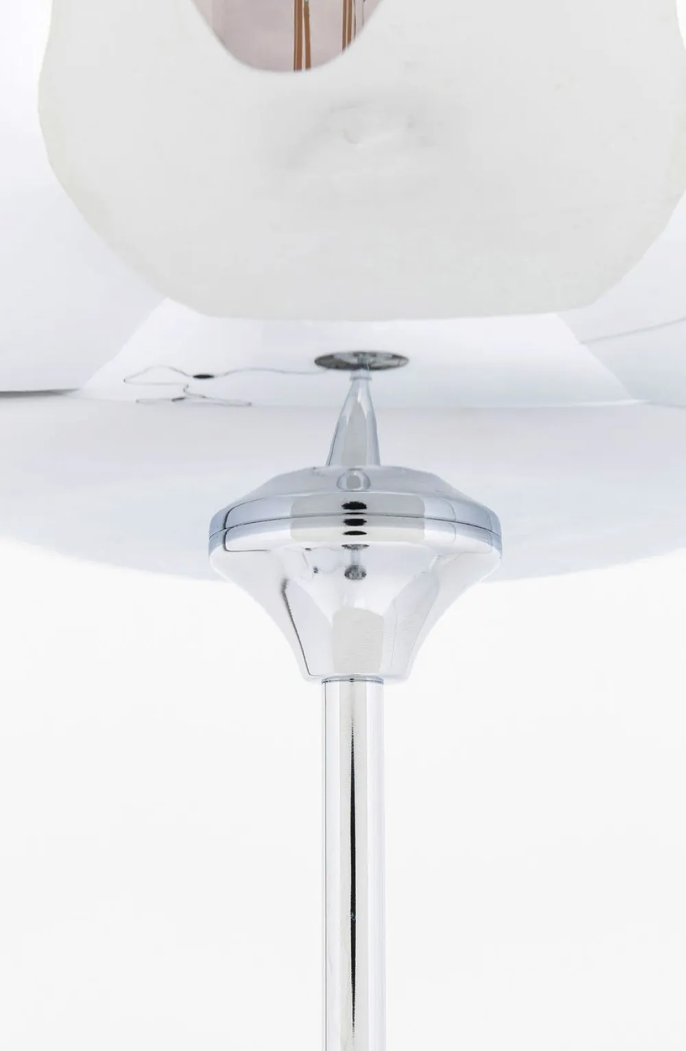 Lampy Podłogowe*KARE Design Lampa Podłogowa Goblet 25x160 Cm Srebrna