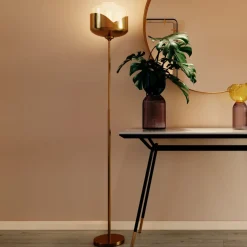 Lampy Podłogowe*KARE Design Lampa Podłogowa Goblet 25x160 Cm Złota