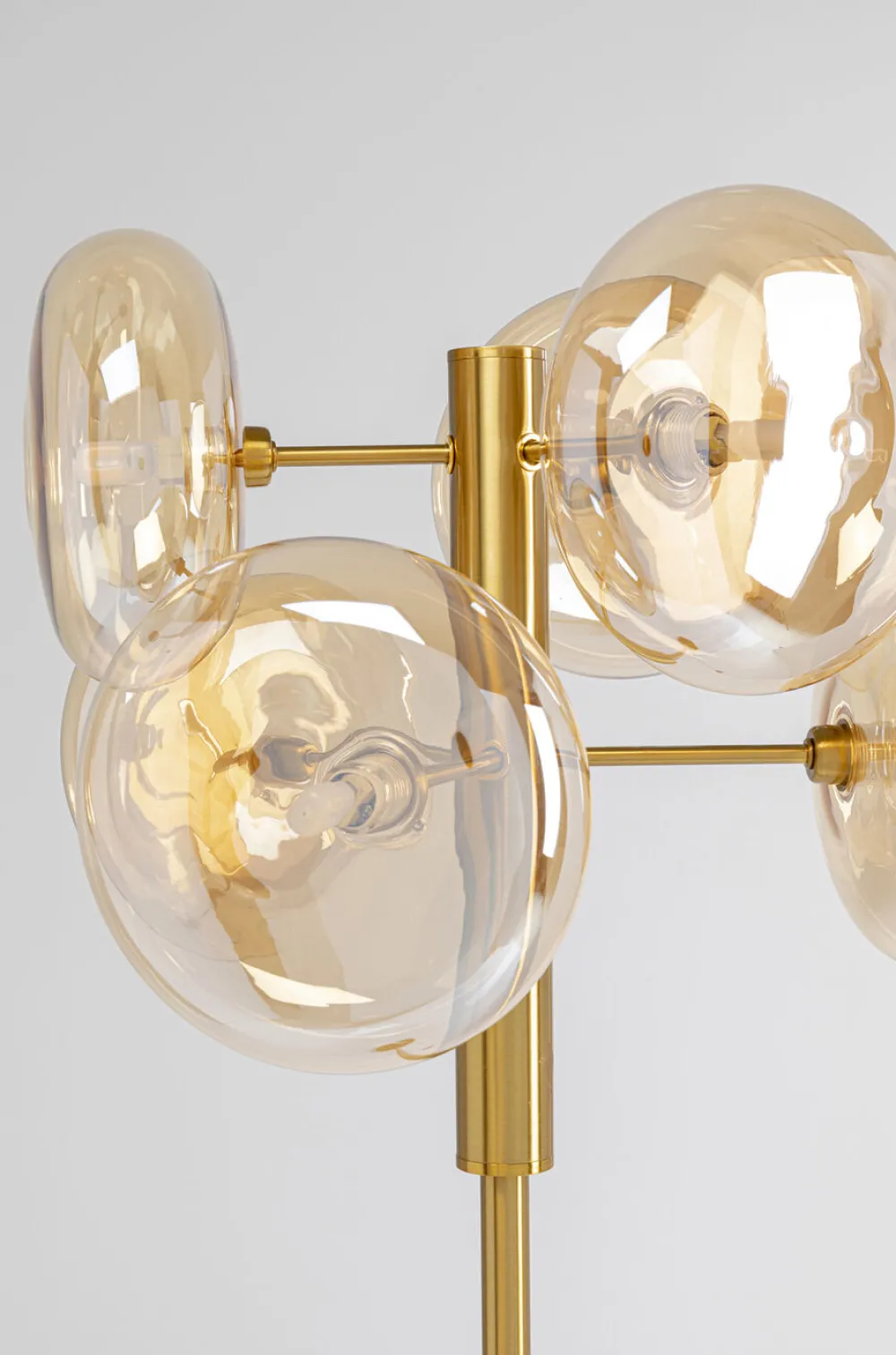 Lampy Podłogowe*KARE Design Lampa Podłogowa Headlight 43x163 Cm Złota