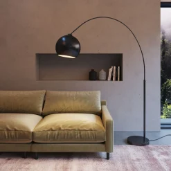 Lampy Podłogowe*KARE Design Lampa Podłogowa Lounge Small Deal Eco 163x175 Cm Czarna Matowa