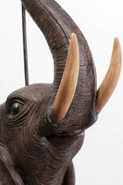 Lampy Podłogowe*KARE Design Lampa Podłogowa Motyw Zwierzęcy Słoń 154 Cm Abażur Beżowy Lniany