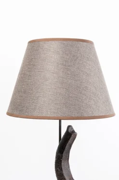 Lampy Podłogowe*KARE Design Lampa Podłogowa Motyw Zwierzęcy Słoń 154 Cm Abażur Beżowy Lniany
