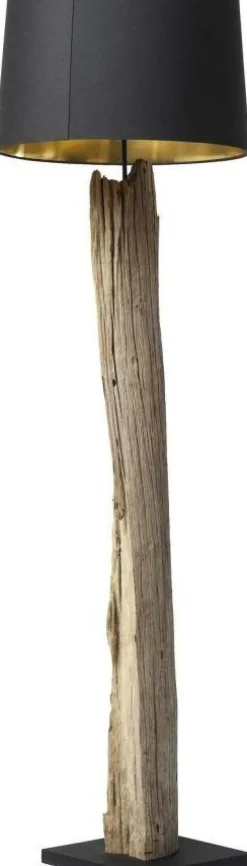 Lampy Podłogowe*KARE Design Lampa Podłogowa Nature Straight 52x171 Cm Czarno-drewniana
