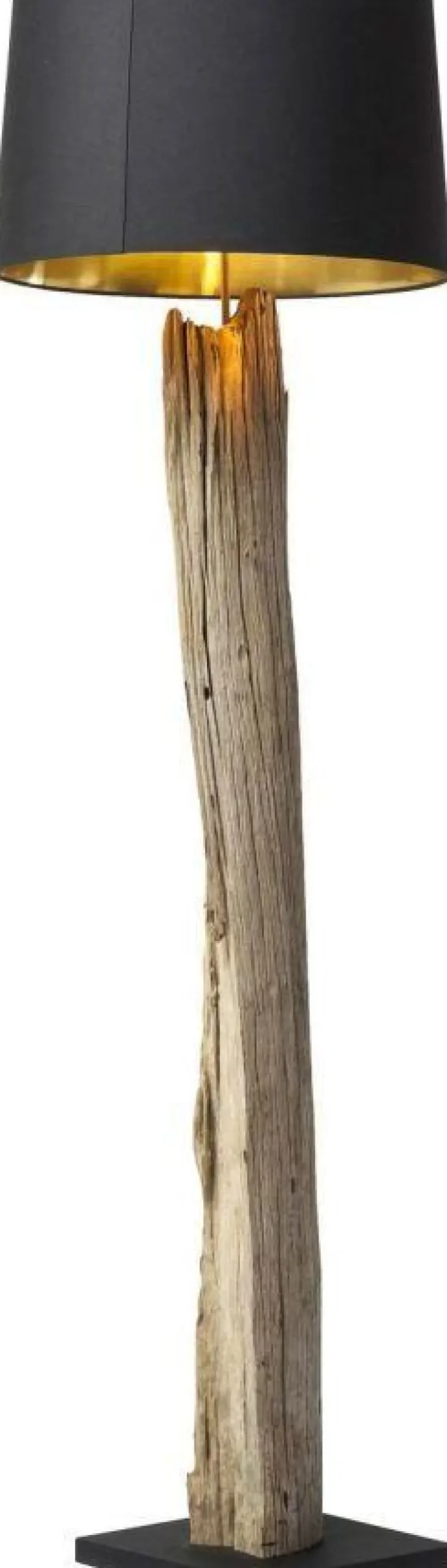 Lampy Podłogowe*KARE Design Lampa Podłogowa Nature Straight 52x171 Cm Czarno-drewniana