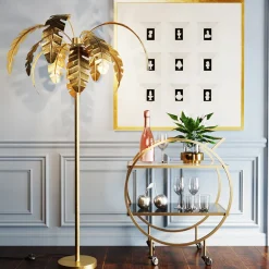 Lampy Podłogowe*KARE Design Lampa Podłogowa Palmera 90x170 Cm Złota