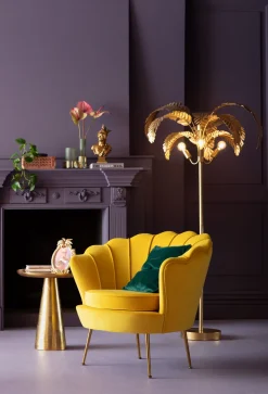 Lampy Podłogowe*KARE Design Lampa Podłogowa Palmera 90x170 Cm Złota