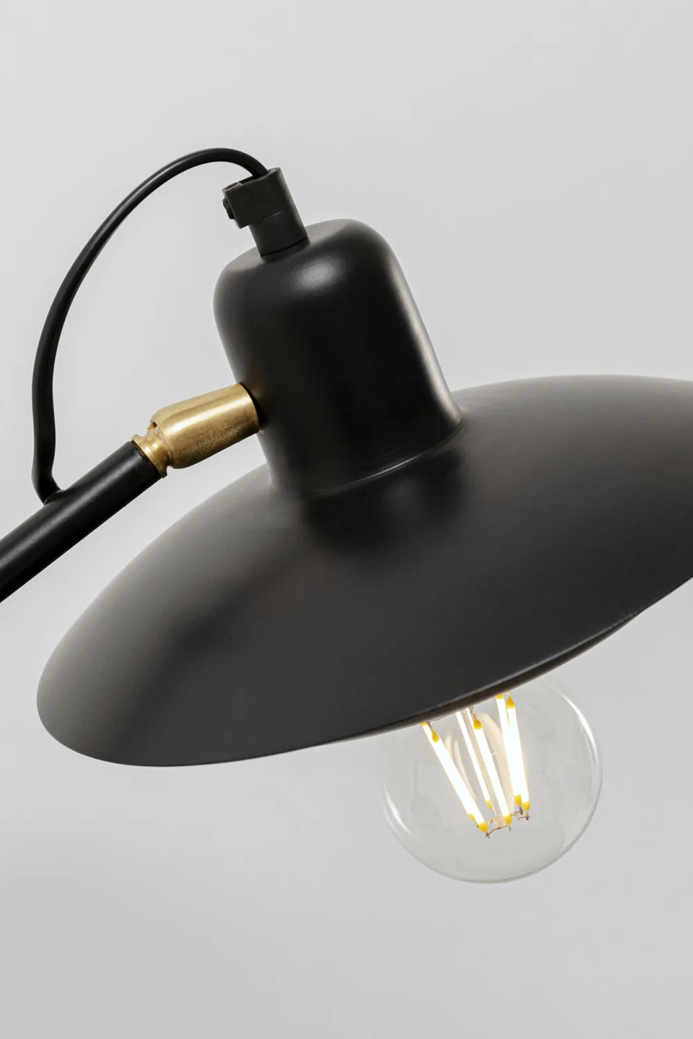 Lampy Podłogowe*KARE Design Lampa Podłogowa Podwójna Czarna Stalowa 149 Cm