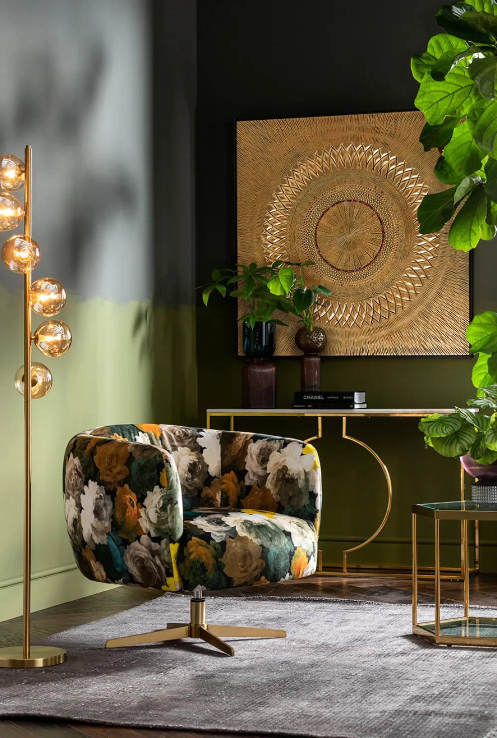 Lampy Podłogowe*KARE Design Lampa Podłogowa Scal Balls 28x160 Cm Mosiężna