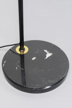 Lampy Podłogowe*KARE Design Lampa Podłogowa Stal Czarno-złota Podstawa Marmurowa 156 Cm