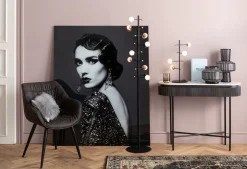 Lampy Podłogowe*KARE Design Lampa Podłogowa Trapez 30x160 Cm Czarna