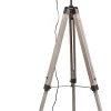 Lampy Podłogowe*KARE Design Lampa Podłogowa Trójnóg Vintage Drewno Sosnowe I Stal 110-155 Cm
