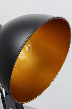 Lampy Podłogowe*KARE Design Lampa Podłogowa Trójnóg Z Regulacją Wysokości Czarna Drewno I Stal 95-140 Cm