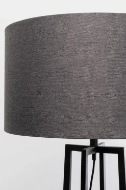 Lampy Podłogowe*KARE Design Lampa Podłogowa Z Abażurem Czarna Stal 160 Cm