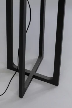 Lampy Podłogowe*KARE Design Lampa Podłogowa Z Abażurem Czarna Stal 160 Cm