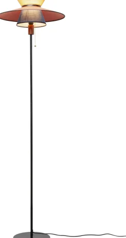 Lampy Podłogowe*KARE Design Lampa Podłogowa Z Kolorowym Kloszem Podstawa Czarna Ø45x160 Cm
