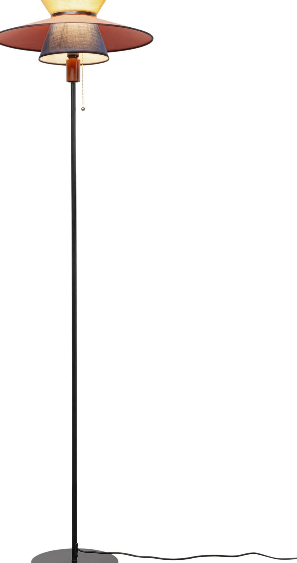 Lampy Podłogowe*KARE Design Lampa Podłogowa Z Kolorowym Kloszem Podstawa Czarna Ø45x160 Cm