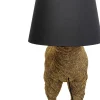 Lampy Podłogowe*KARE Design Lampa Podłogowa Złota Alpaka Z Czarnym Abażurem 81x108 Cm
