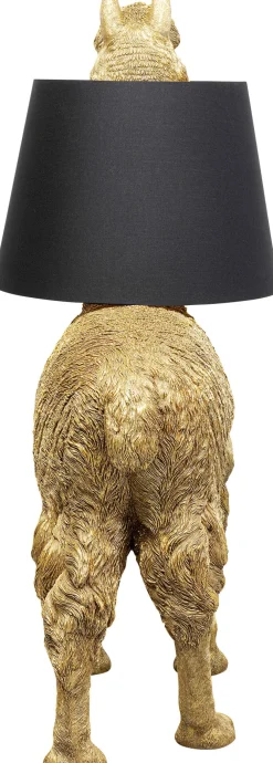 Lampy Podłogowe*KARE Design Lampa Podłogowa Złota Alpaka Z Czarnym Abażurem 81x108 Cm