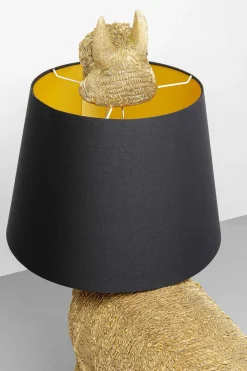 Lampy Podłogowe*KARE Design Lampa Podłogowa Złota Alpaka Z Czarnym Abażurem 81x108 Cm