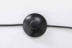 Lampy Podłogowe*KARE Design Lampa Podłogowa Złota Ze Stolikiem Abażur Lniany 155 Cm