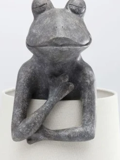 Lampy Stołowe*KARE Design Lampa Stołowa Animal Frog 23x58 Cm Szara