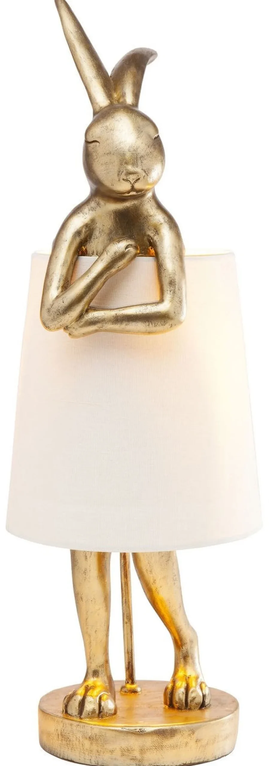 Lampy Stołowe*KARE Design Lampa Stołowa Animal Rabbit 23x68 Cm Złota