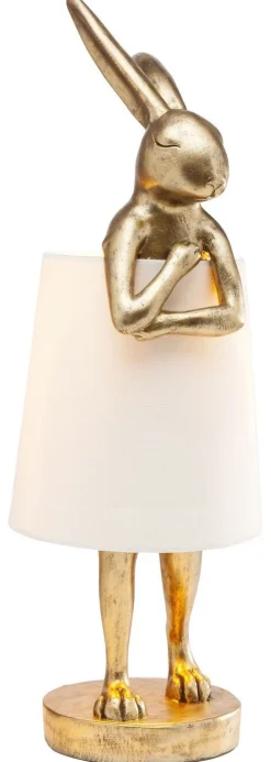 Lampy Stołowe*KARE Design Lampa Stołowa Animal Rabbit 23x68 Cm Złota