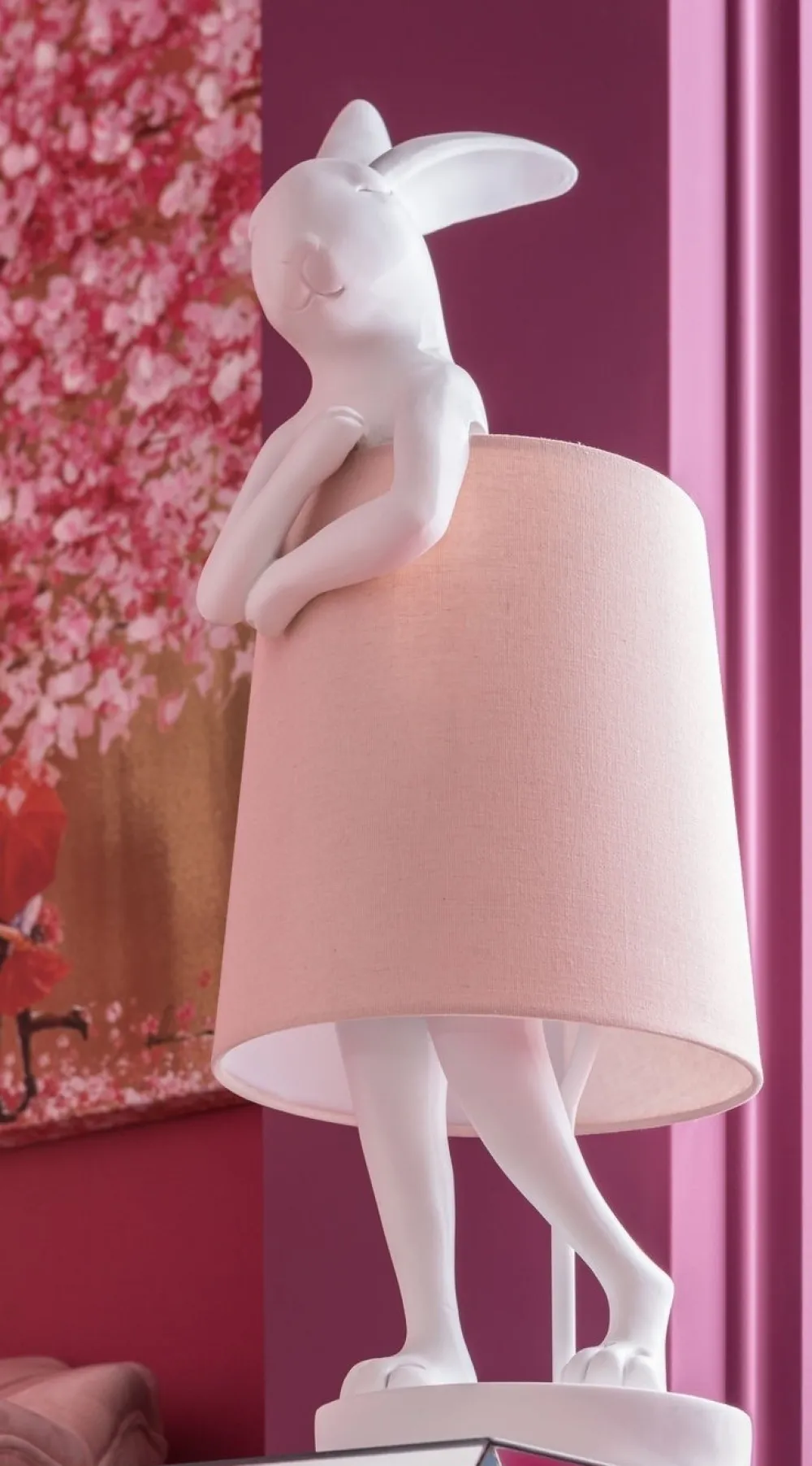 Lampy Stołowe*KARE Design Lampa Stołowa Animal Rabbit 27x68 Cm Biała