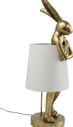 Lampy Stołowe*KARE Design Lampa Stołowa Animal Rabbit 31x88 Cm Złota
