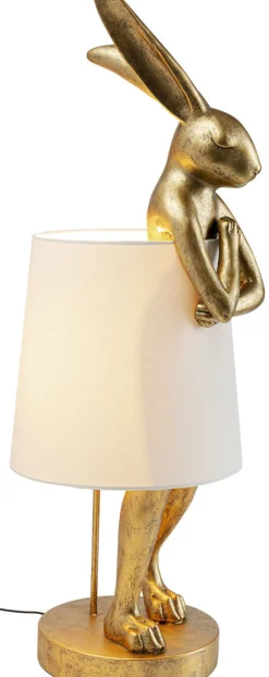 Lampy Stołowe*KARE Design Lampa Stołowa Animal Rabbit 31x88 Cm Złota