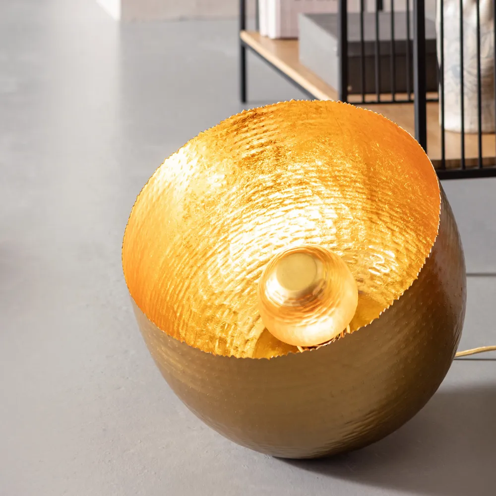 Lampy Stołowe*KARE Design Lampa Stołowa Apollon 36x26 Cm Złota