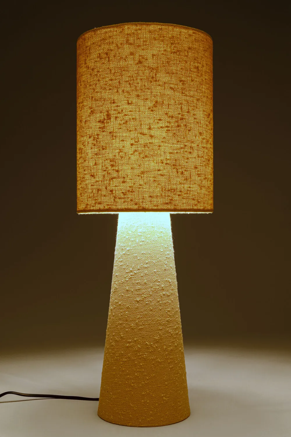 Lampy Stołowe*KARE Design Lampa Stołowa Beżowa Boucle 60 Cm