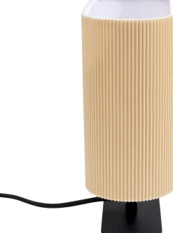 Lampy Stołowe*KARE Design Lampa Stołowa Beżowa Podstawa Czarna 21x26 Cm