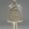 Lampy Stołowe*KARE Design Lampa Stołowa Biała Królik Abażur Futrzasty 50 Cm