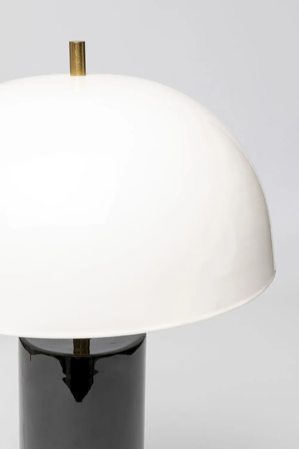 Lampy Stołowe*KARE Design Lampa Stołowa Biało-czarna Stalowa Emaliowana 51 Cm